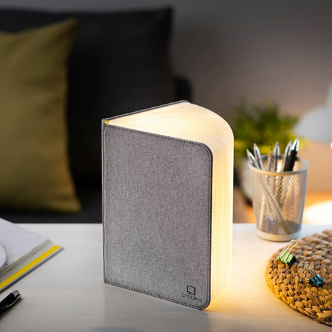 Smart Light - Linen Fabric Smart Book Light: Urban gray / Large