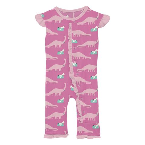 Ruffle Tank Romper - Tulip Pet Dino
