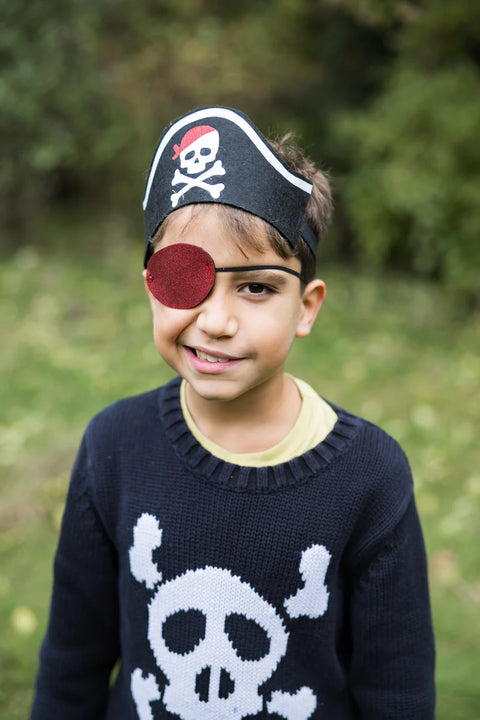 Dress Up - Pirate Hat Headband with Eyepatch