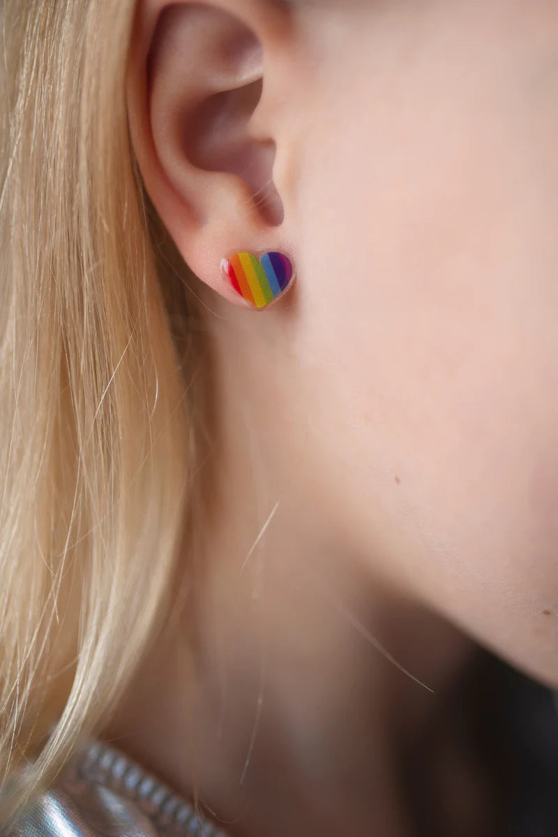 Earrings (Stick On) - Heart