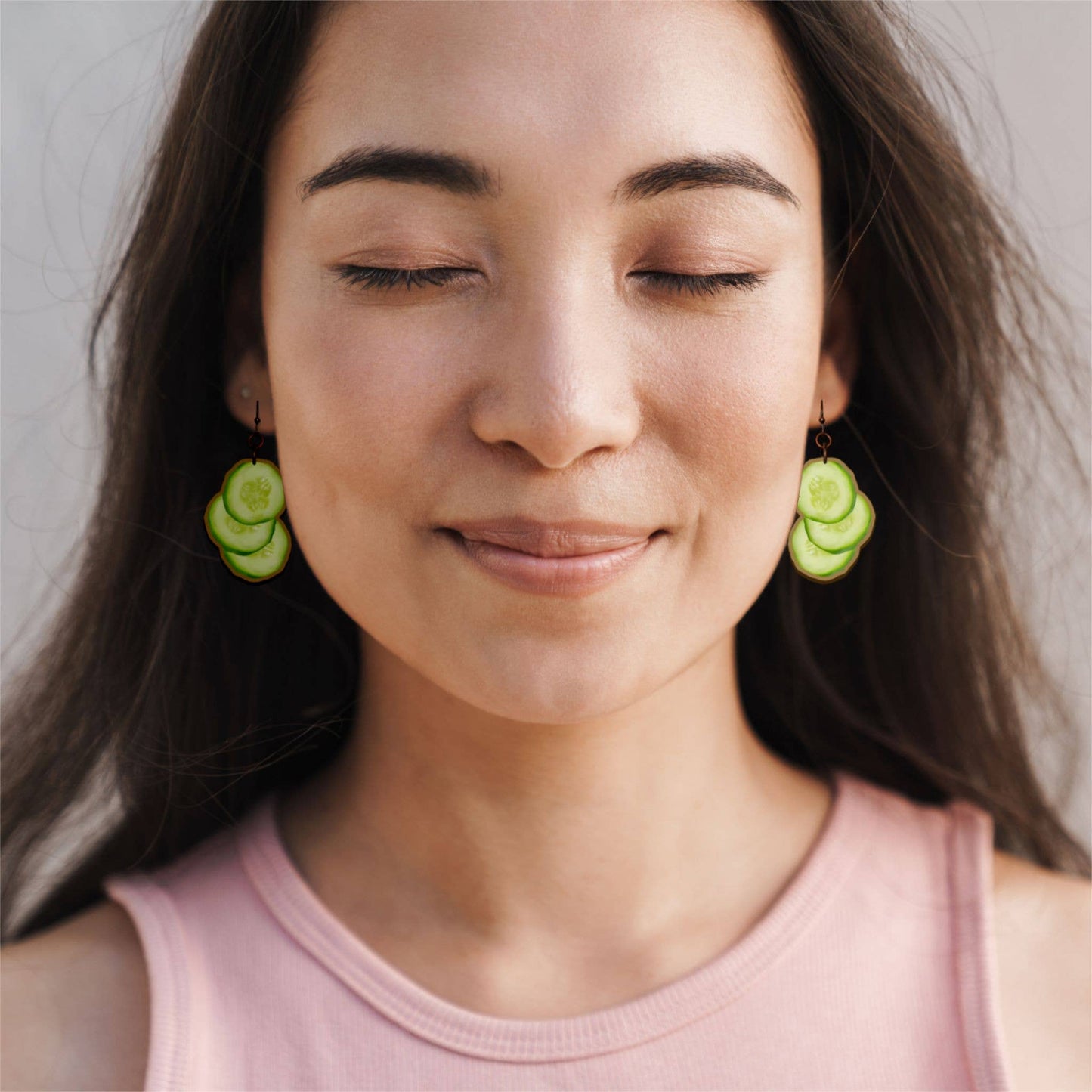 Dangle Earrings - Cucumbers