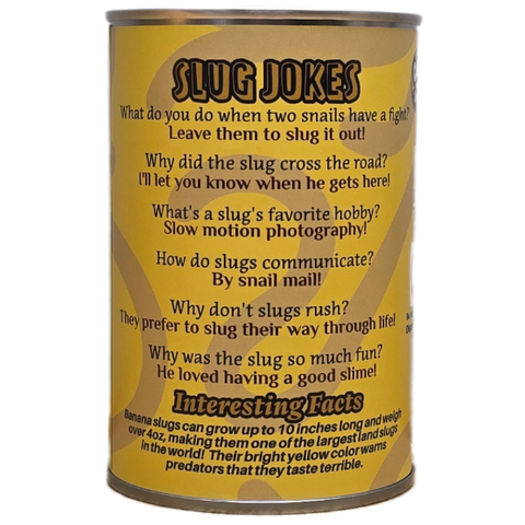 Stuffed Animal - Slick the Canned Banana Slug (Regular Lid)