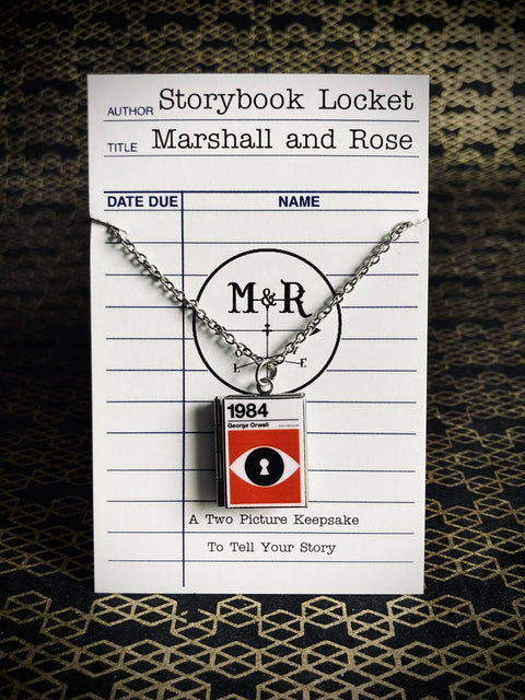 Necklace - Book Locket 1984: Stainless Steel