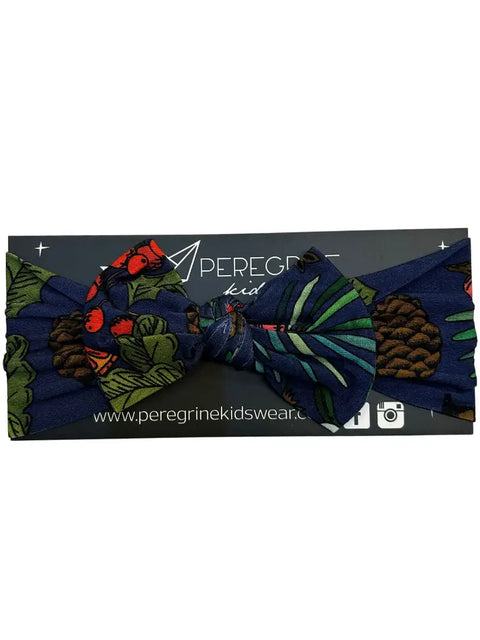 Knot Headband - Mistletoe and Holly