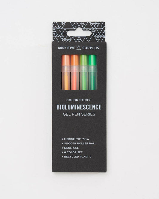 Gel Pens (6 Pack) - Bioluminescence Neon