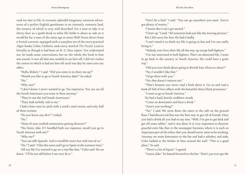 Book (Hardcover) - The Sun Also Rises (Masterpeice Library Edition)