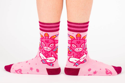 Crew Socks - Cute Baphomet