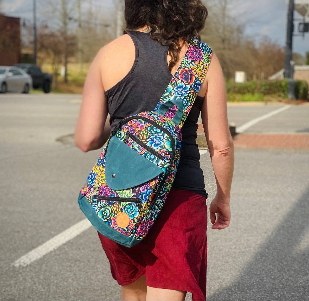 Sling Backpack - Succulent Social