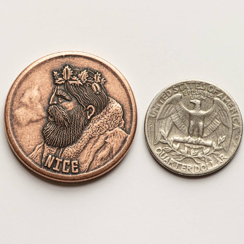Decision Maker Coin - Naughty or Nice Copper