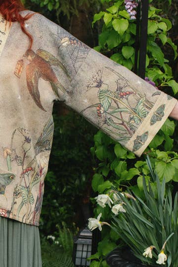 Fleece Cottage Cardigan Kimono Jacket - Lovelight