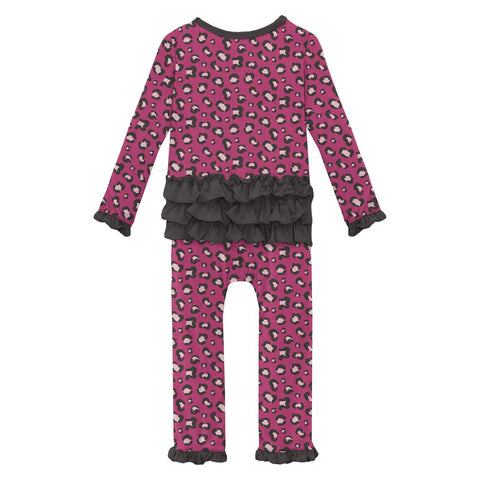 Oh La La Ruffle Romper - Calypso Cheetah Print