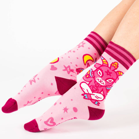 Crew Socks - Cute Baphomet