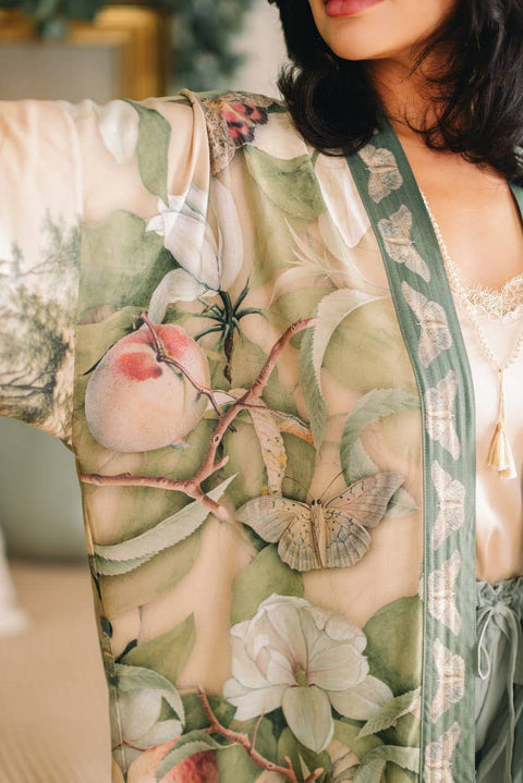 Opera Duster Kimono - Fleur De Soleil w/ Florals