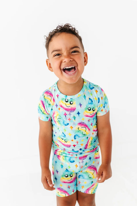 2 Piece Pajama Set (Short Sleeve & Shorts) - Johnny