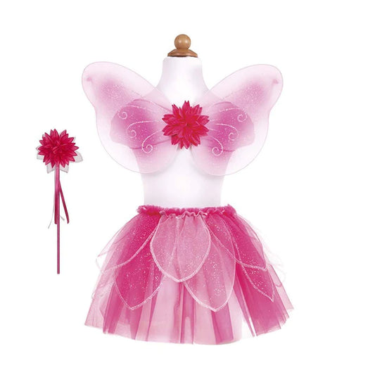 Dress Up - Fancy Flutter Skirt, Wings & Wand (Pink)