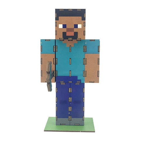 3D Wood Model - IncrediBuilds Minecraft: Steve