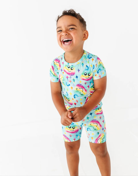 2 Piece Pajama Set (Short Sleeve & Shorts) - Johnny