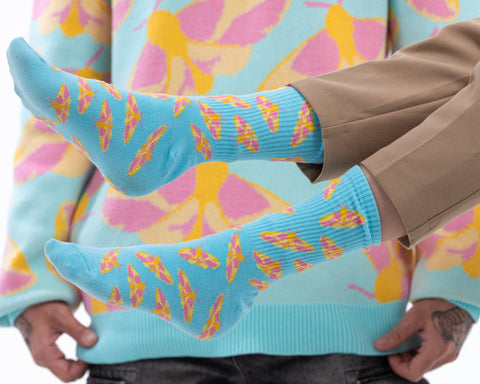 Socks - Rosy Maple Moth