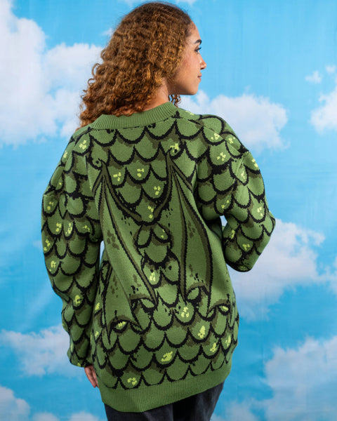 Cardigan - Green Dragon