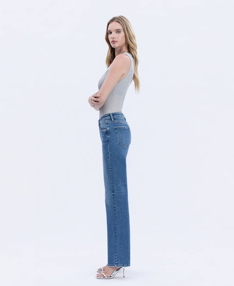 Jeans - High Rise Full Length Slim Wide: Dreamland