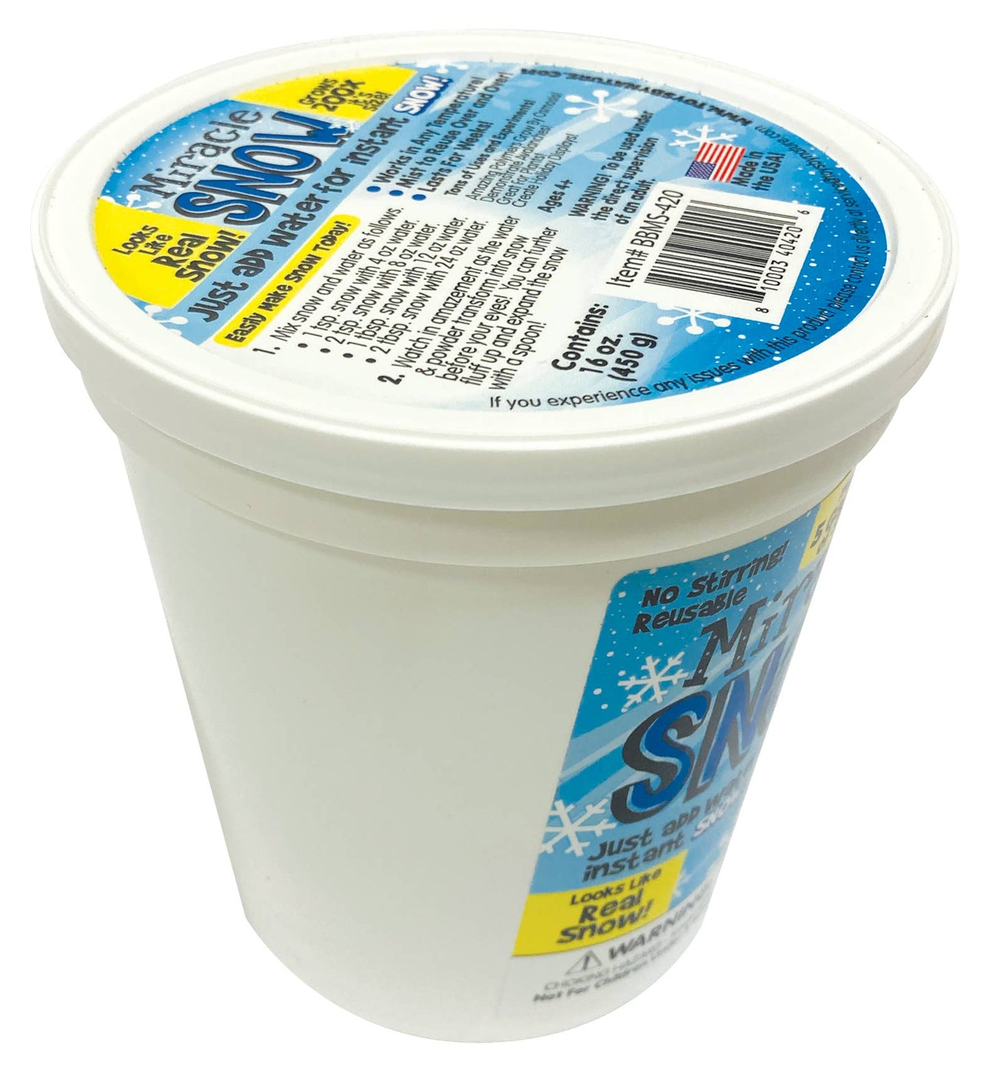 Miracle Snow - 1 Pound Tub