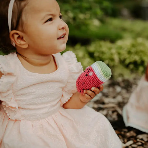 Yarn Rattle - Friendly Watermelon