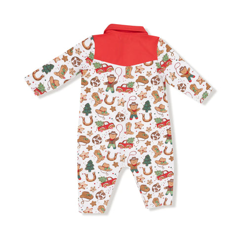 Cowboy Romper - Cowboy Christmas