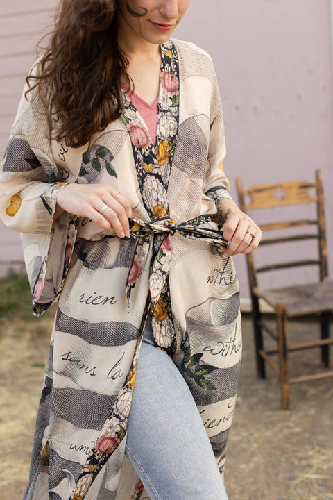 Bamboo Boho Kimono Duster - Take My Hand