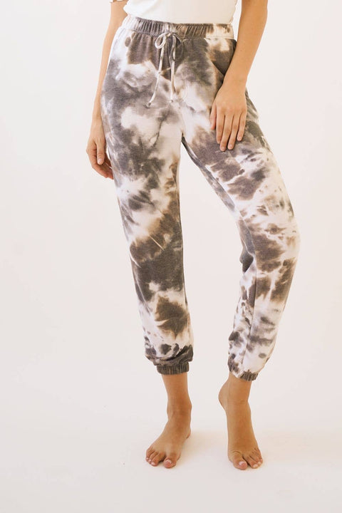 Joggers - Tie Dye Ash/Bluestone