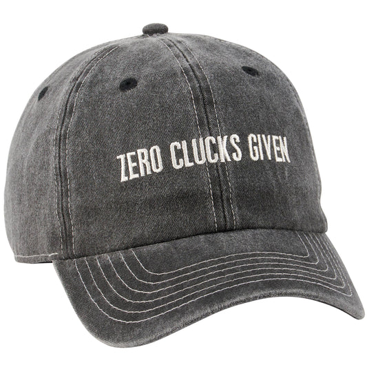 Hat - Zero Clucks Given Baseball Cap