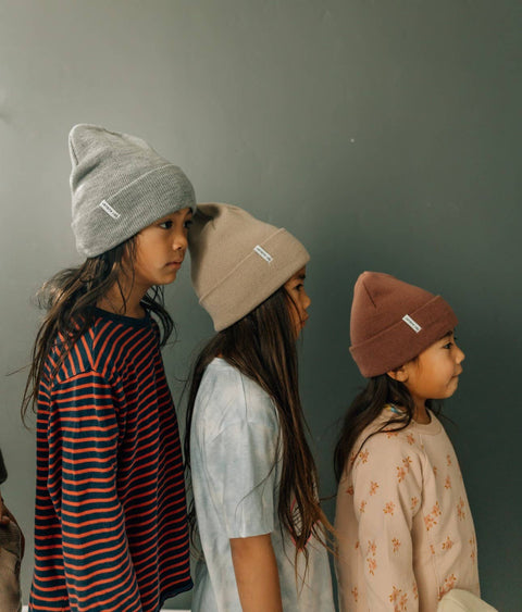 Beanie - Knit Cuff (Mauve)