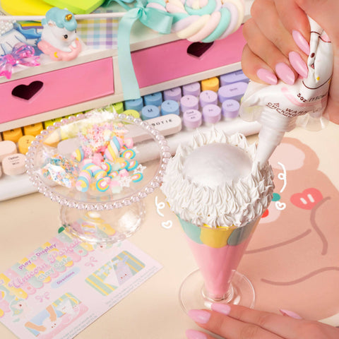 Clay Kit - Play & Display Unicorn Parfait Cafe