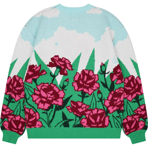 Sweater - Carnation Flower
