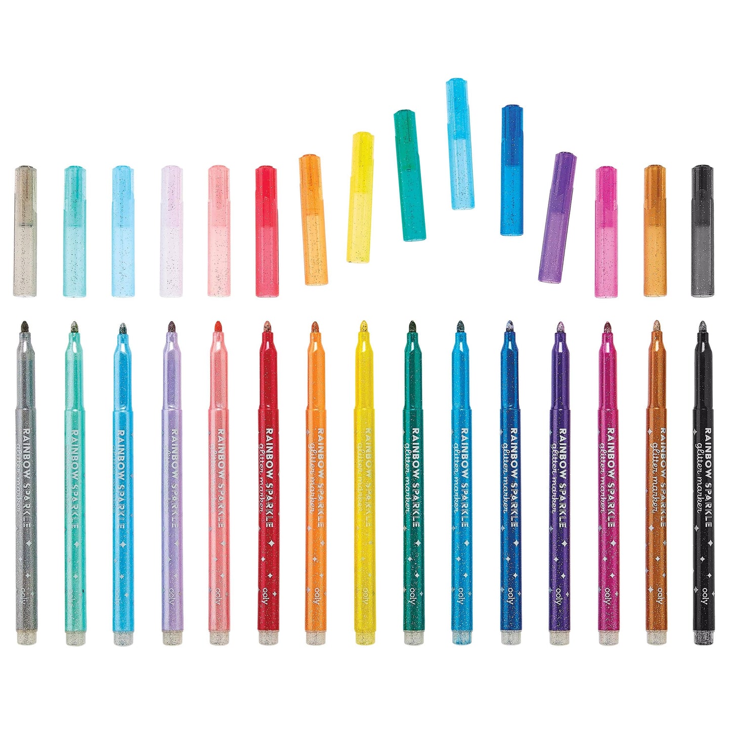 Markers - Rainbow Sparkle Glitter (Set of 15)