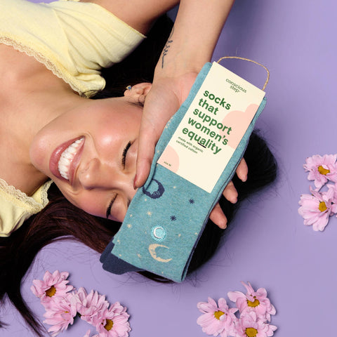 Socks that Support Women's Equality - Moondreamer