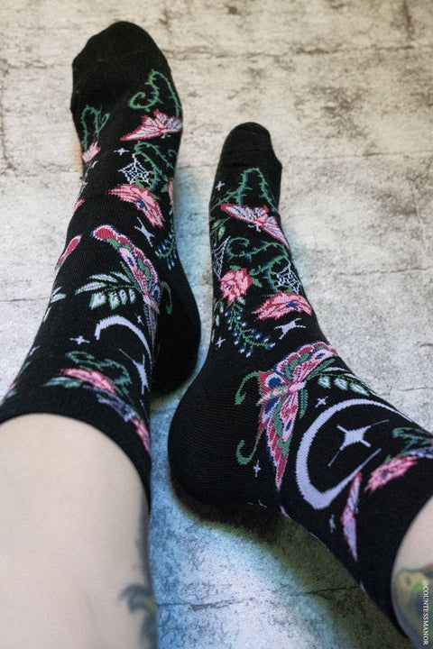 Socks - Enchanted Garden Luna Moth