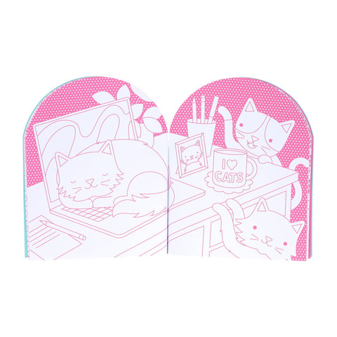 Coloring Book + Stickers - Cats