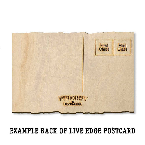 Wood Postcard - Live Edge Bartholet's Dungie