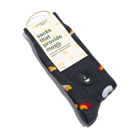Socks that Provide Meals - Cheese
