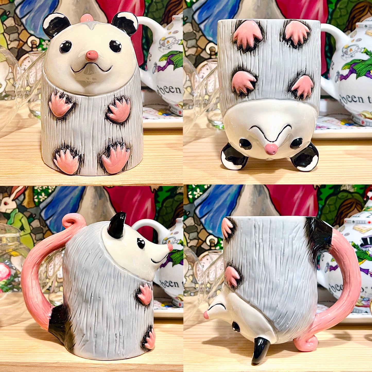 Mug (Ceramic) - Crouton's Upside-Down Opossum (8oz)