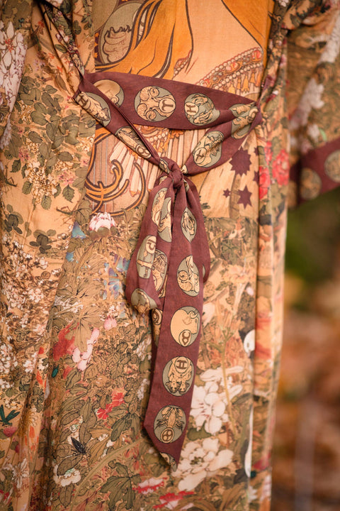Bamboo Kimono Duster - Dreamweaver With Zodiac Signs