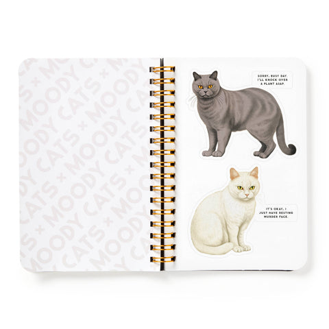 Sticker Book - Brass Monkey Moody Cats
