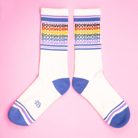 Socks - Bookworm Vintage Rainbow