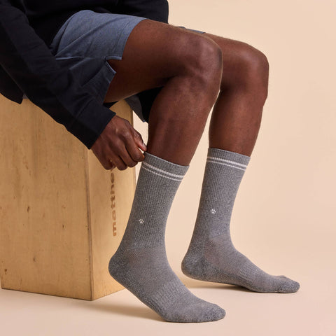 Comfort Crew Socks that Save Dogs - Black/Grey (3pk)