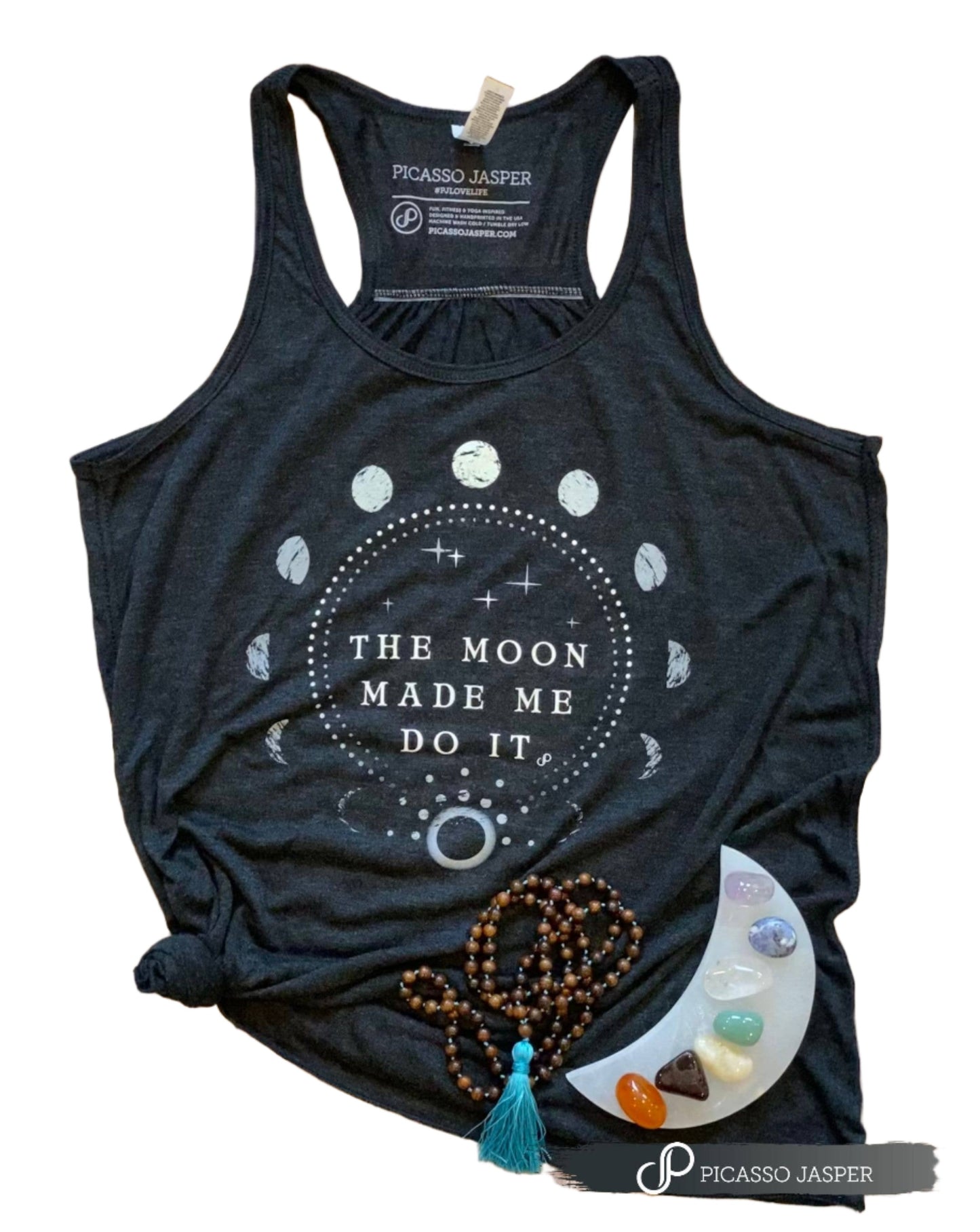 Flowy Tank - The Moon Made Me Do It (Vintage Gray)