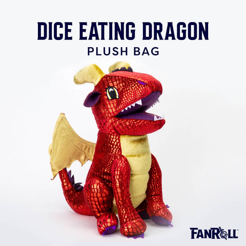 Dragon Plush Dice Bag - Red