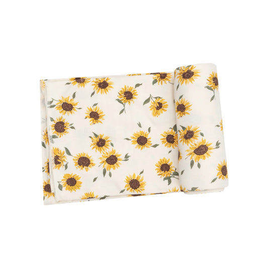 Swaddle - Ribbed Baby Sunflowers