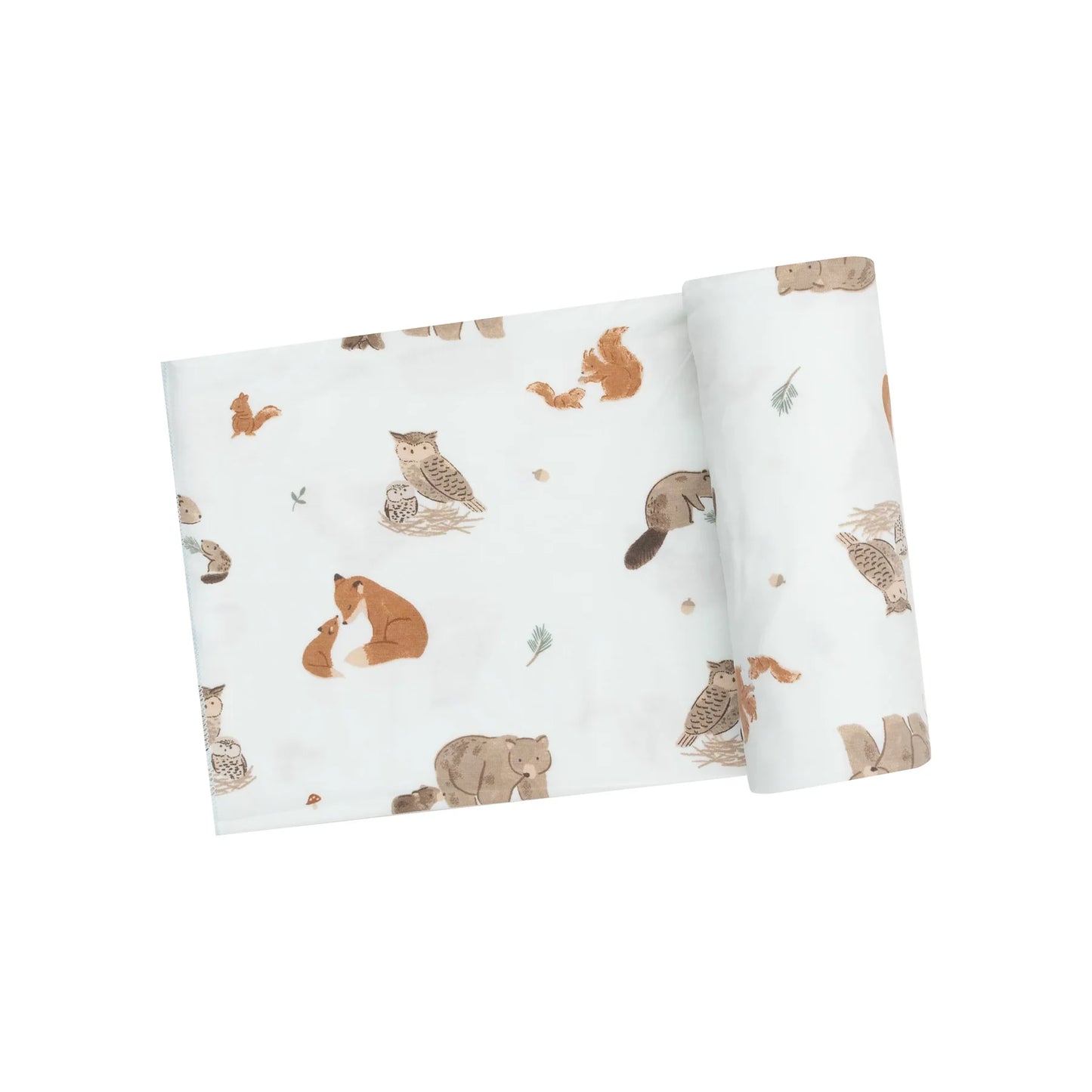 Swaddle - Mixed Woodland Animals Blue