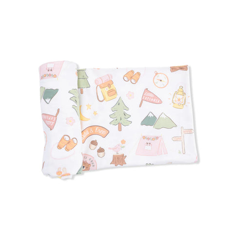 Swaddle - Camping Pink