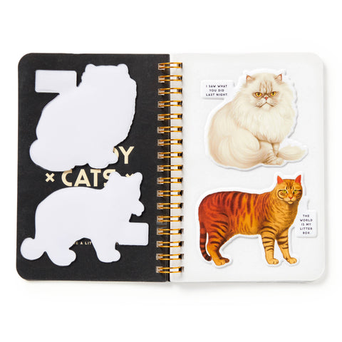 Sticker Book - Brass Monkey Moody Cats